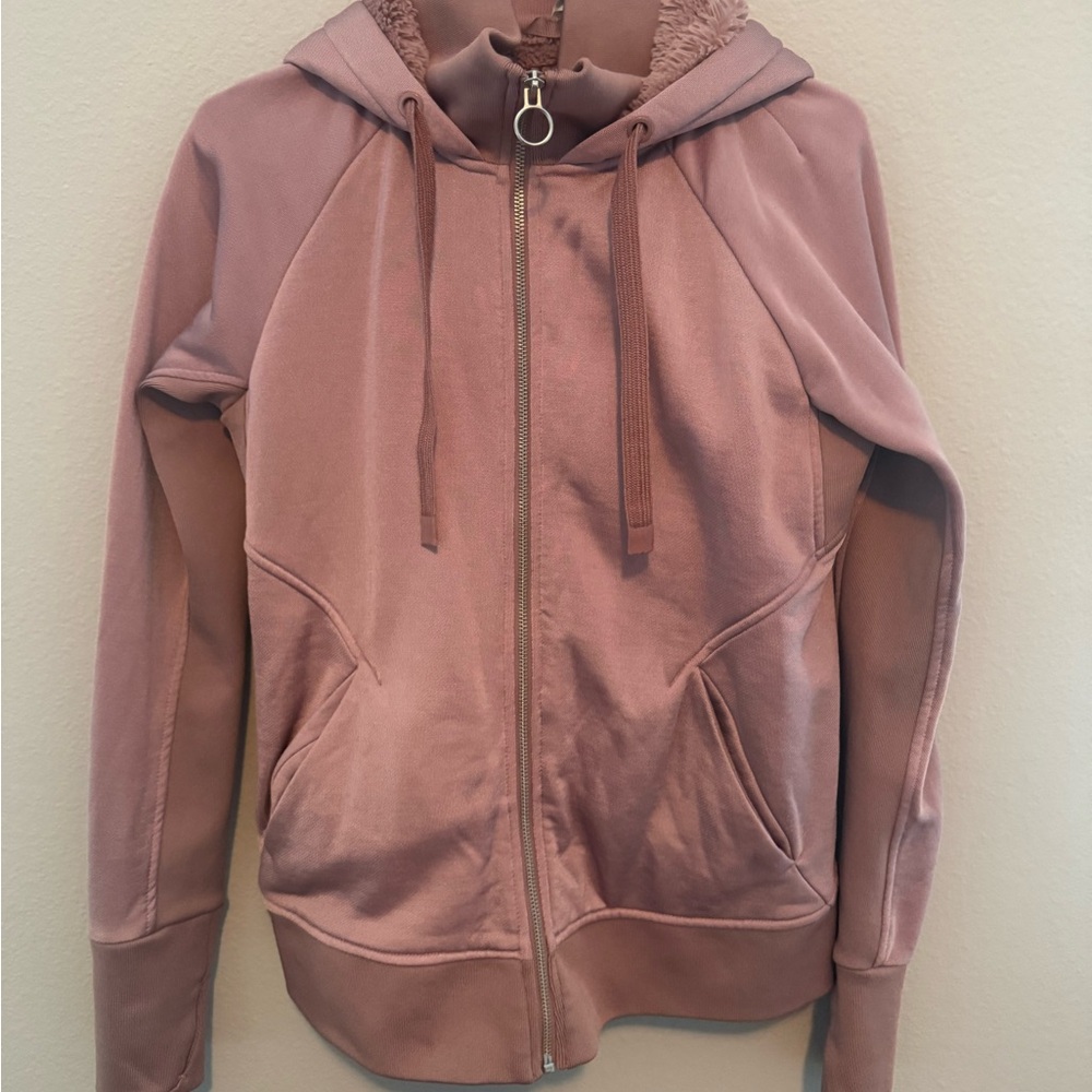 Athleta Mauve Hooded Jacket